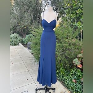 Fame and Partners "Zyra" maxi dress/gown with side cut-outs - size 0